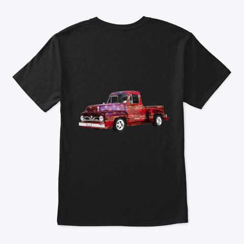 Some Call Me Veteran Grandpa Old Truck Black T-Shirt Back