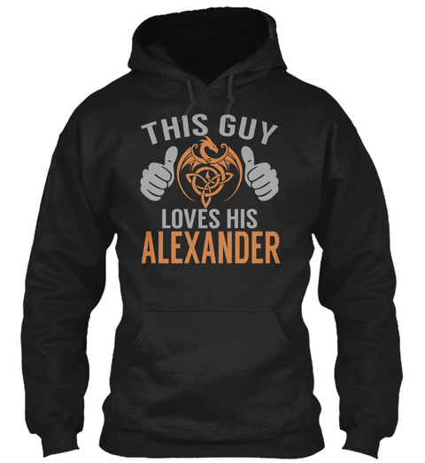 Alexander   Guy Name Shirts Black T-Shirt Front