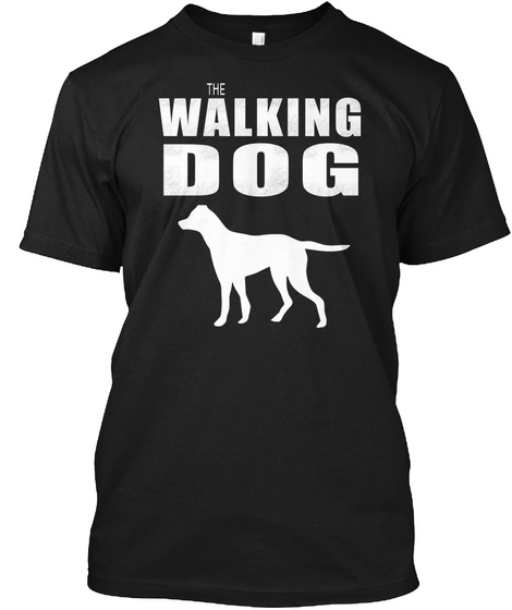 The Walking Dog Pointer T Shirt Black T-Shirt Front