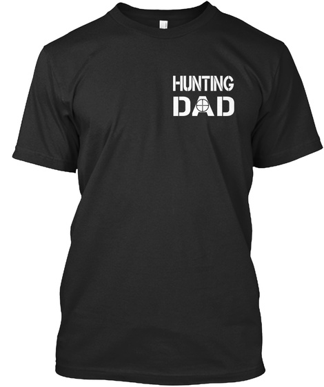 Hunting Dad Black Camiseta Front