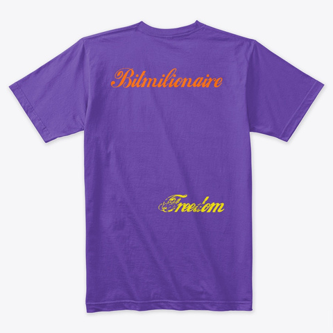Bitcoin 1 Milion Purple Rush Camiseta Back