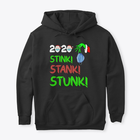 Funny G.Rinch 2020 Stink Stank Stunk Black T-Shirt Front