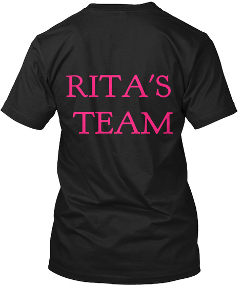 Ritas Team Black T-Shirt Back