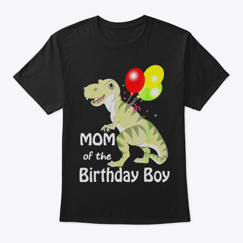 Dinosaur Mom Mothers Day Tee Mom Of The  Black Camiseta Front