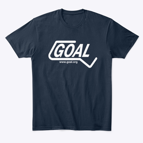 Goal Massachusetts Sam Adams Quote  New Navy T-Shirt Front