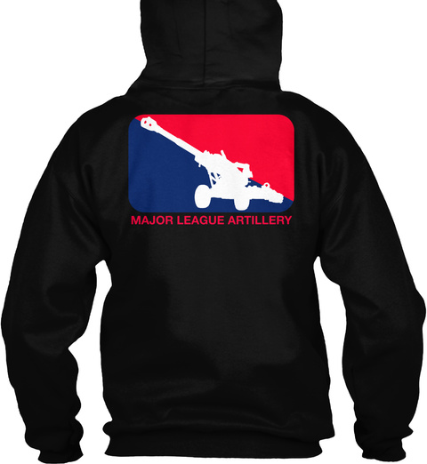 Major League Artillery Black T-Shirt Back