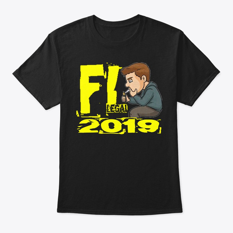 Fl Legal 2019 Design Black T-Shirt Front