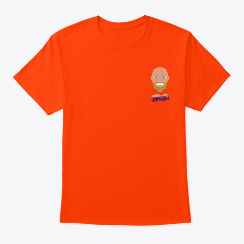 Obnxs1 Logo Orange T-Shirt Front