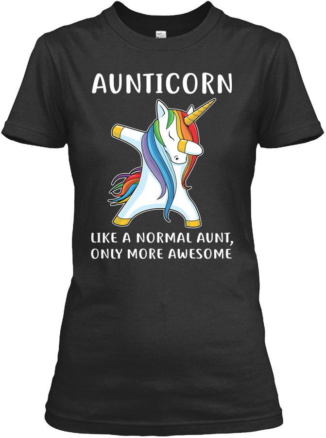 Aunticorn Dabbing Unicorn Gifts for Aunt Unisex Tshirt