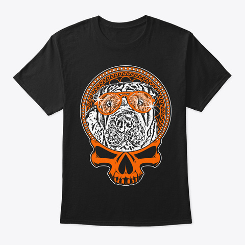 Shar Pei Lover Halloween Tee Black T-Shirt Front