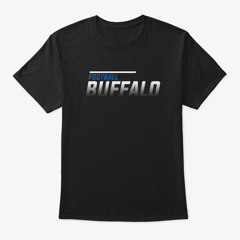 Buffalo Football Team Tburd Black Camiseta Front