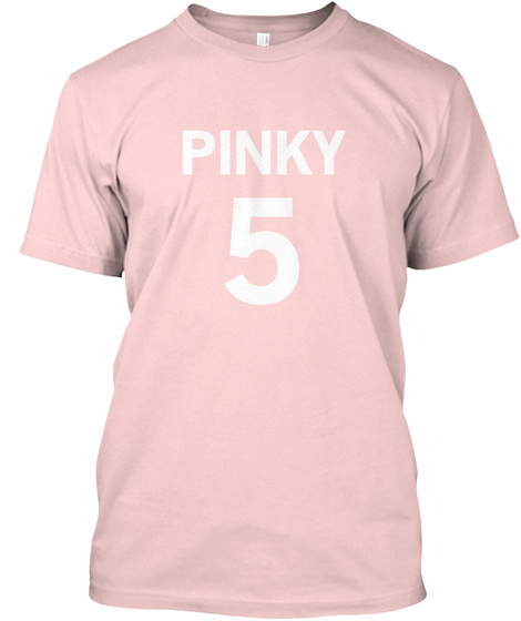 Pinky 5 Light Pink T-Shirt Front