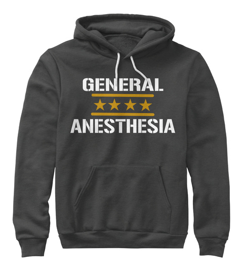 General Anesthesia Dark Grey Heather T-Shirt Front