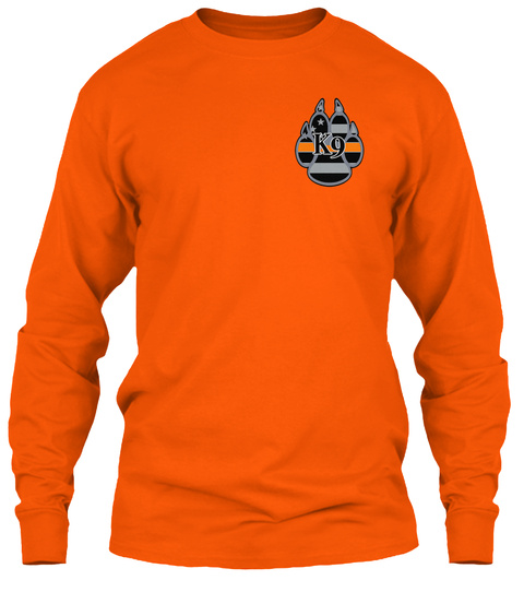 K9 Safety Orange T-Shirt Front