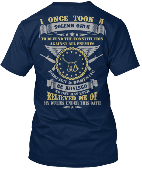 Us Veteran [Over 1600 Sold] - veteran i once took a solemn oath to ...