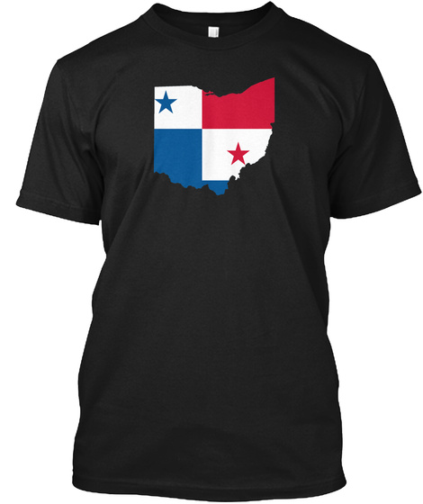 Panamanian Ohioan   Limited Edition Black T-Shirt Front
