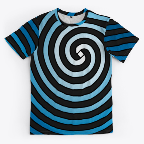 Archimedean Spiral Series   Blues Standard T-Shirt Front