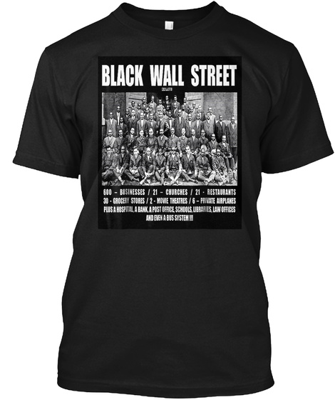 Black Wall Street T Shirt Z