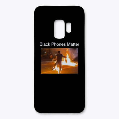 Black Phones Matter Black T-Shirt Front