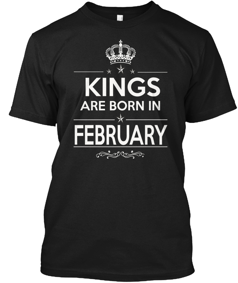 born in february Unisex Tshirt