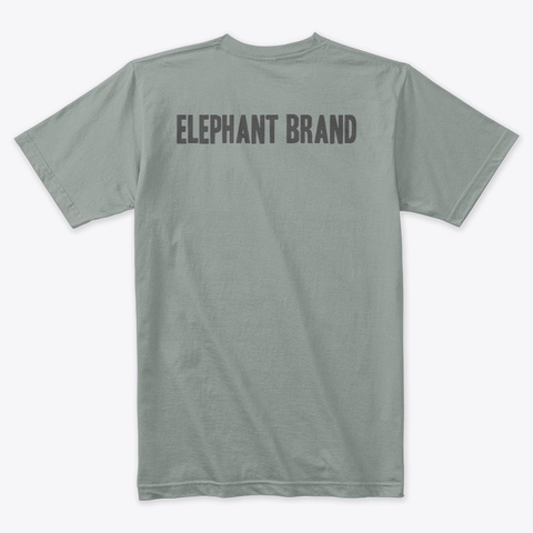 Elephant Shadow Warm Grey T-Shirt Back