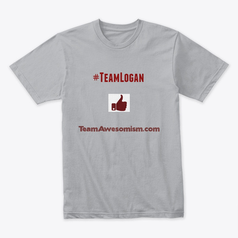 #Team Logan Heather Grey T-Shirt Front