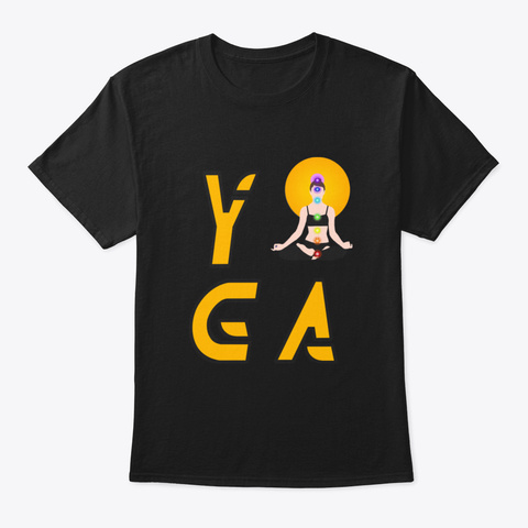 Yoga Yoga Shirt Womens Black áo T-Shirt Front
