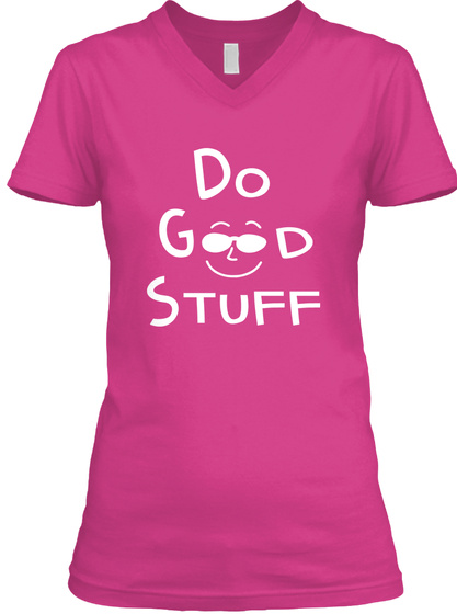 Do Good Stuff Berry T-Shirt Front
