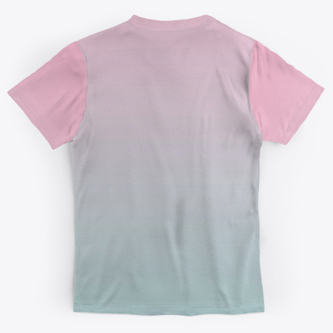 Pink Blue Abstract Color Gradient Standard T-Shirt Back