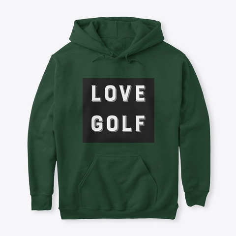 Love Golf Forest Green T-Shirt Front
