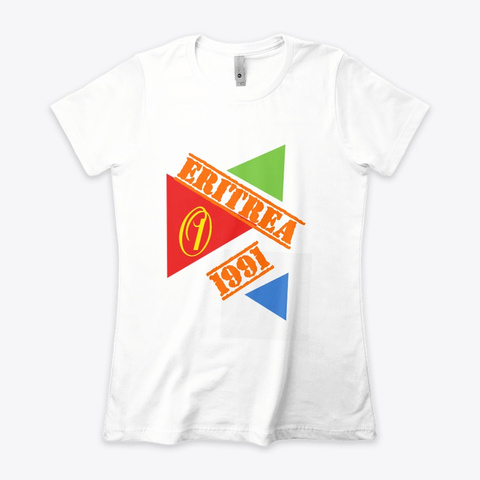 Eritrean Independence White T-Shirt Front