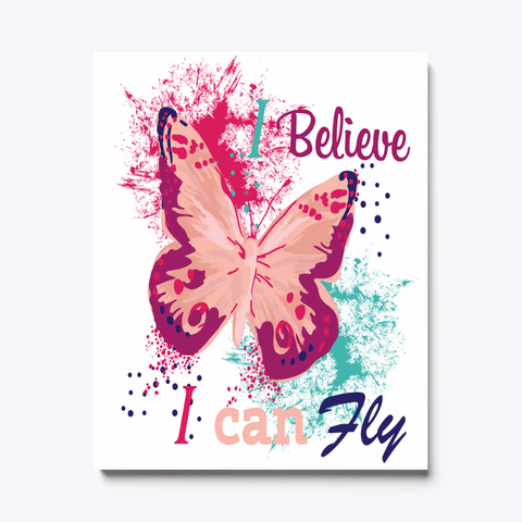 Belive I Can Fly White Camiseta Front