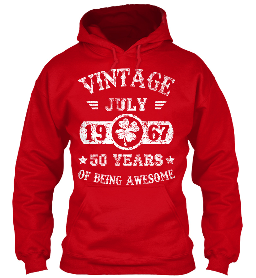 July 1967 50 Years Of Being Awesome Unisex Tshirt