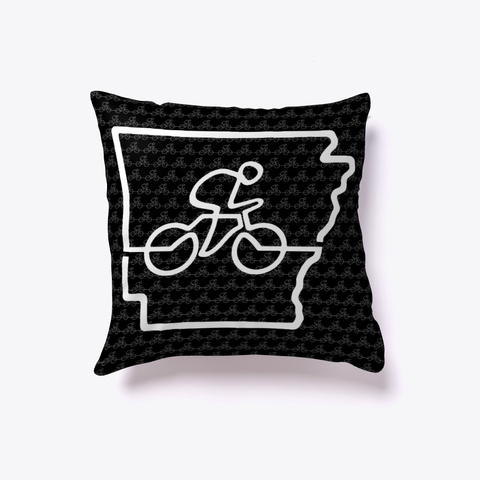Cycle Arkansas Bicycle Pillow   White Camiseta Front