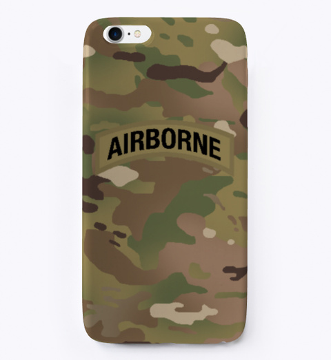 Airborne Tab (Camouflage) Standard áo T-Shirt Front