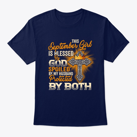 September Girl Navy T-Shirt Front
