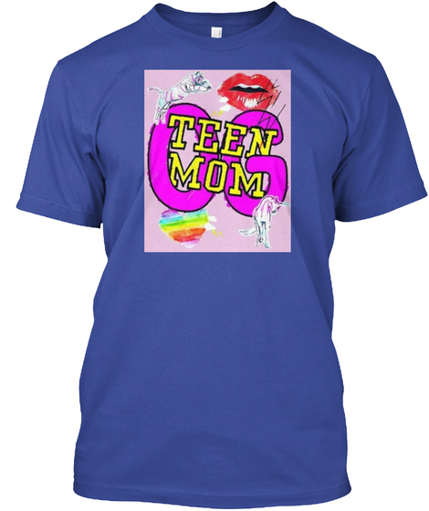 Team Mom Og Deep Royal T-Shirt Front