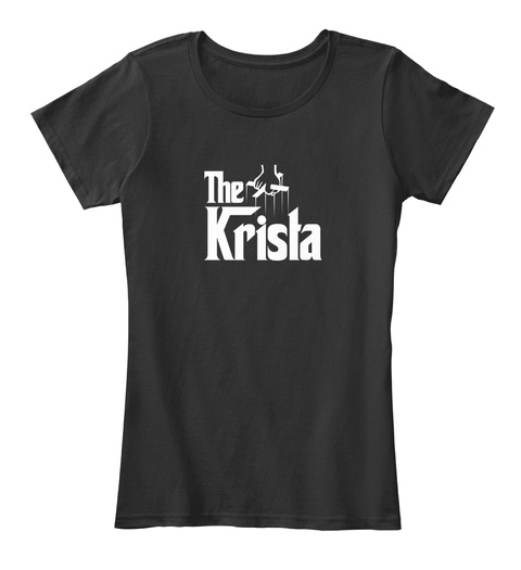 Krista The Family Tee Black T-Shirt Front