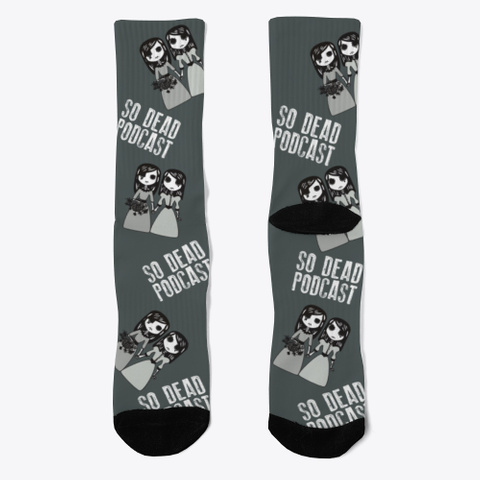 So Dead Socks Dark Grey T-Shirt Front