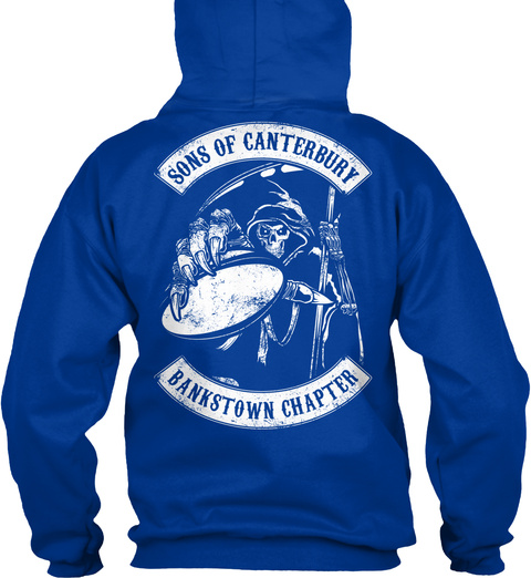 Sons Of Canterbury Bankstown Chapter Royal Blue T-Shirt Back