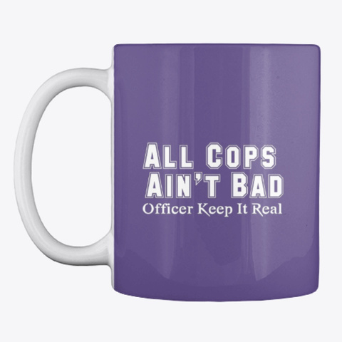 All Cops Ain't Bad Apparel Purple T-Shirt Front