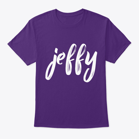 Jeffy Humor Funny Awesome Purple T-Shirt Front