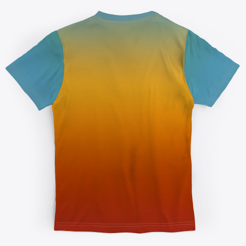 Nobuyasu Abstract Color Gradient Standard T-Shirt Back