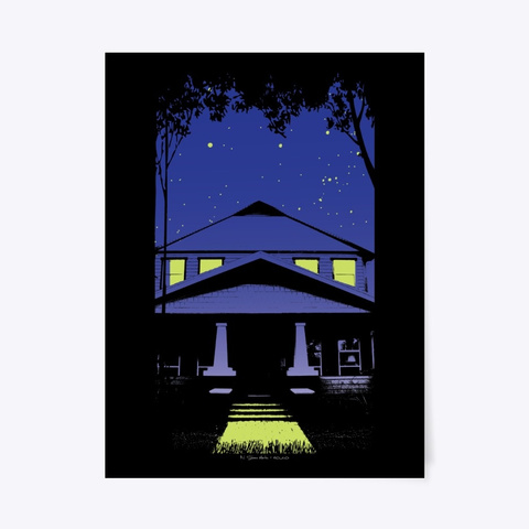 House At Night Standard T-Shirt Front