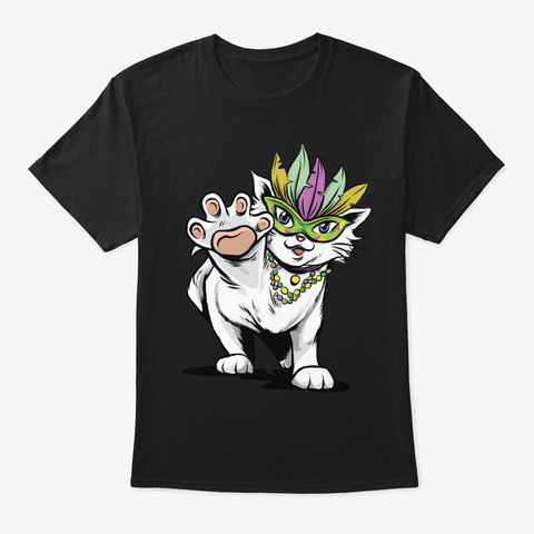 Mardi Gras Cat Unisex Tshirt
