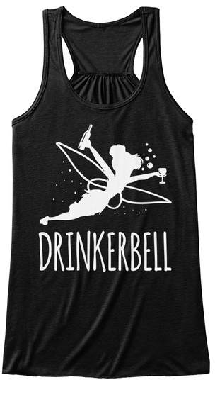 Drinkerbell Black T-Shirt Front