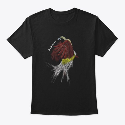Bird Of Paradise Black T-Shirt Front