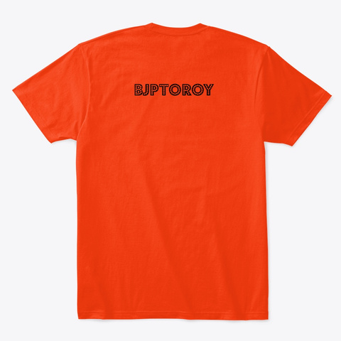 16 Koty Deep Orange  T-Shirt Back