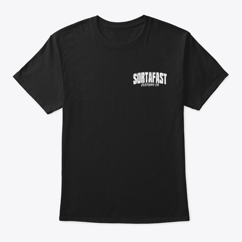 Sortafast "Mechanic" Gearhead Design  Black T-Shirt Front