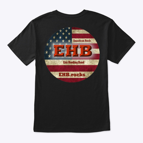 Ehb Eric Harding Band T Shirt Black áo T-Shirt Back